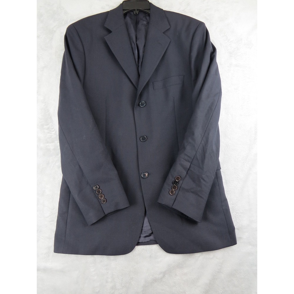 Brooks Brothers 346 Blazer Mens 39R Navy Stretch Wool Preppy Sport Coat